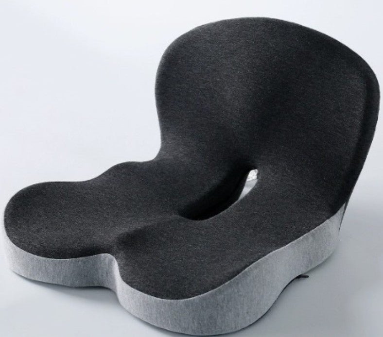 Plumeo Relief Seat memory foam seat and back cushion with tailbone cut-out